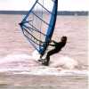 Ian Beardsley windsurfing