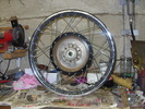 Suzuki GT750 rear wheel