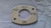 Suzuki GT750 stainless fuel tap plate