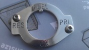 Suzuki GT750 stainless fuel tap plate