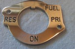 Suzuki GT750 stainless fuel tap plate