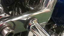 Suzuki GT750 stainless engine brackets