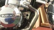 Suzuki GT750 stainless engine brackets