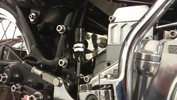 Suzuki GT750 stainless engine brackets