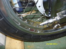 Suzuki GT750 front wheel